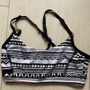 Racerback sports bra